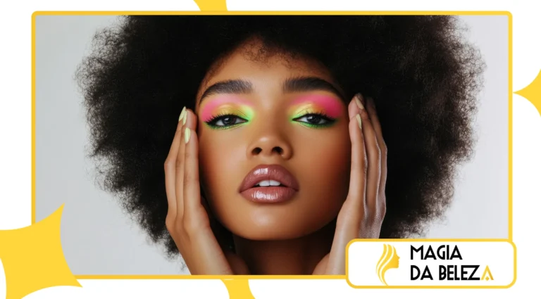 Tendências de Cores e Estilos de Olhos: Máscaras de Cílios Coloridas e Olhos Glossy