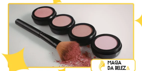 Truques de maquiagem com statement blush placement criativo