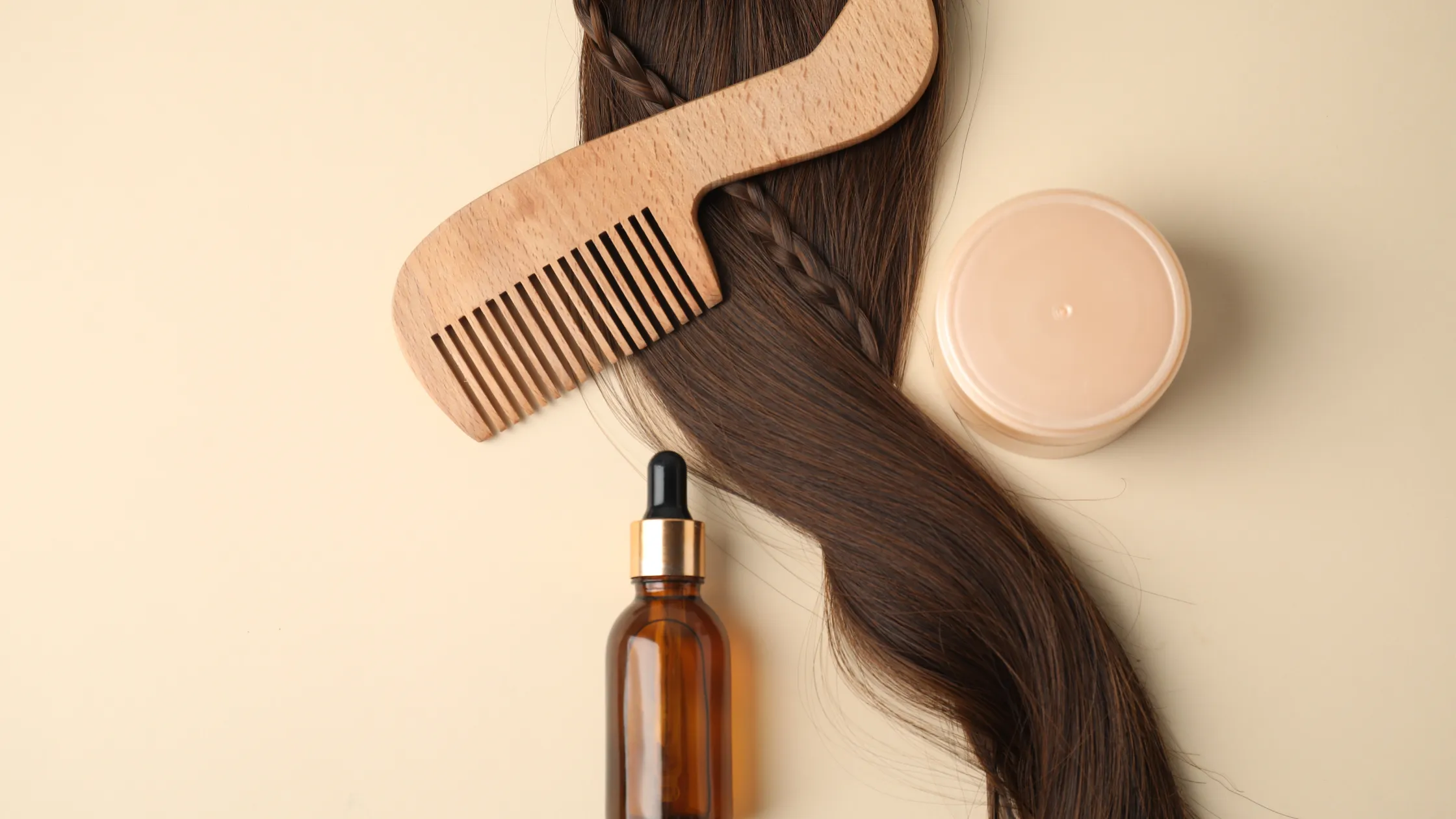 descansar o cabelo de produtos finalizadores