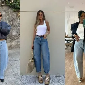 Como criar looks com calça barrel leg sem perder elegância
